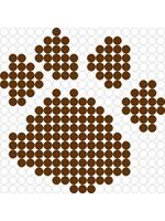 Kralenplank Pootafdruk