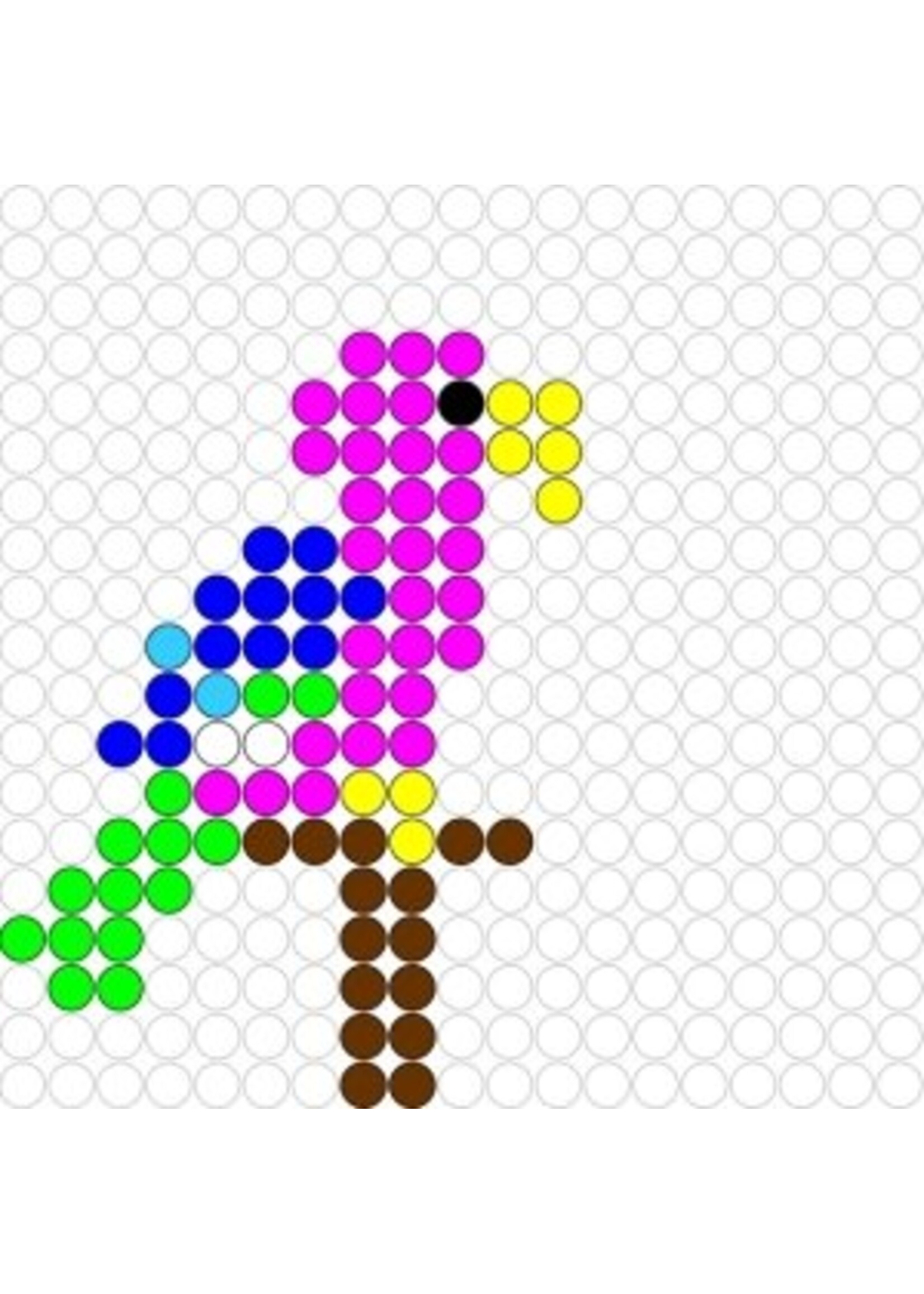 Kralenplank Papegaai