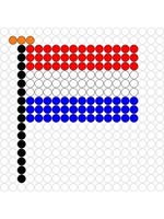 Kralenplank Vlag Nederland