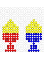 Kralenplank Eieren in dop