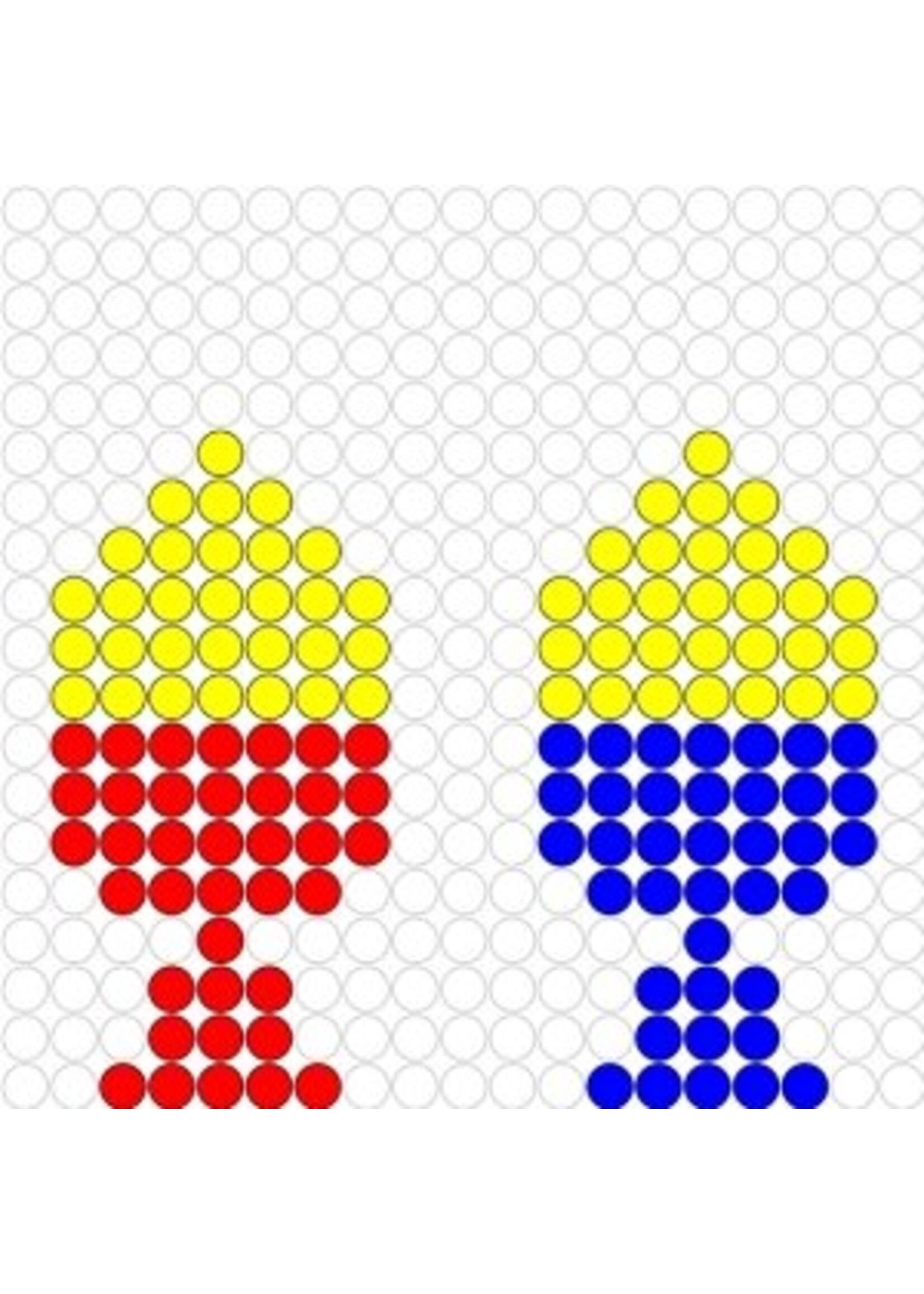 Kralenplank Eieren in dop