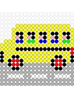 Kralenplank Schoolbus