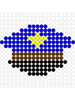 Kralenplank Politiepet 2