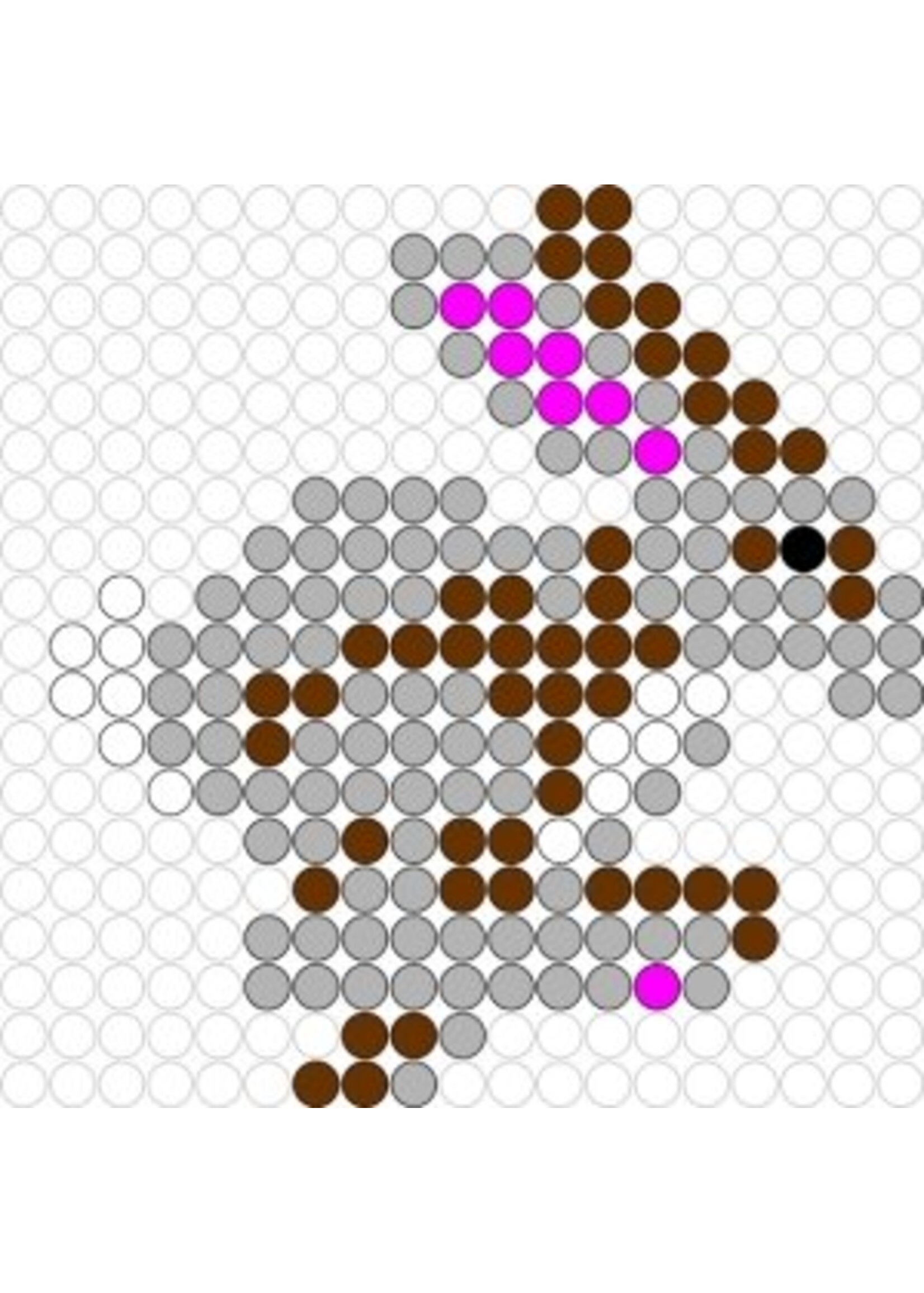 Kralenplank Konijn 1