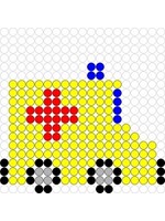 Kralenplank Ambulance 2