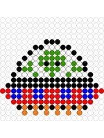 Kralenplank Vliegende schotel