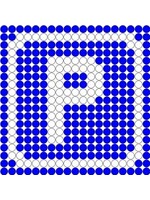 Kralenplank Verkeersbord parkeren