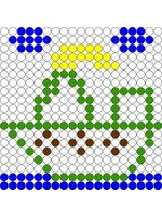 Kralenplank Stoomboot 1