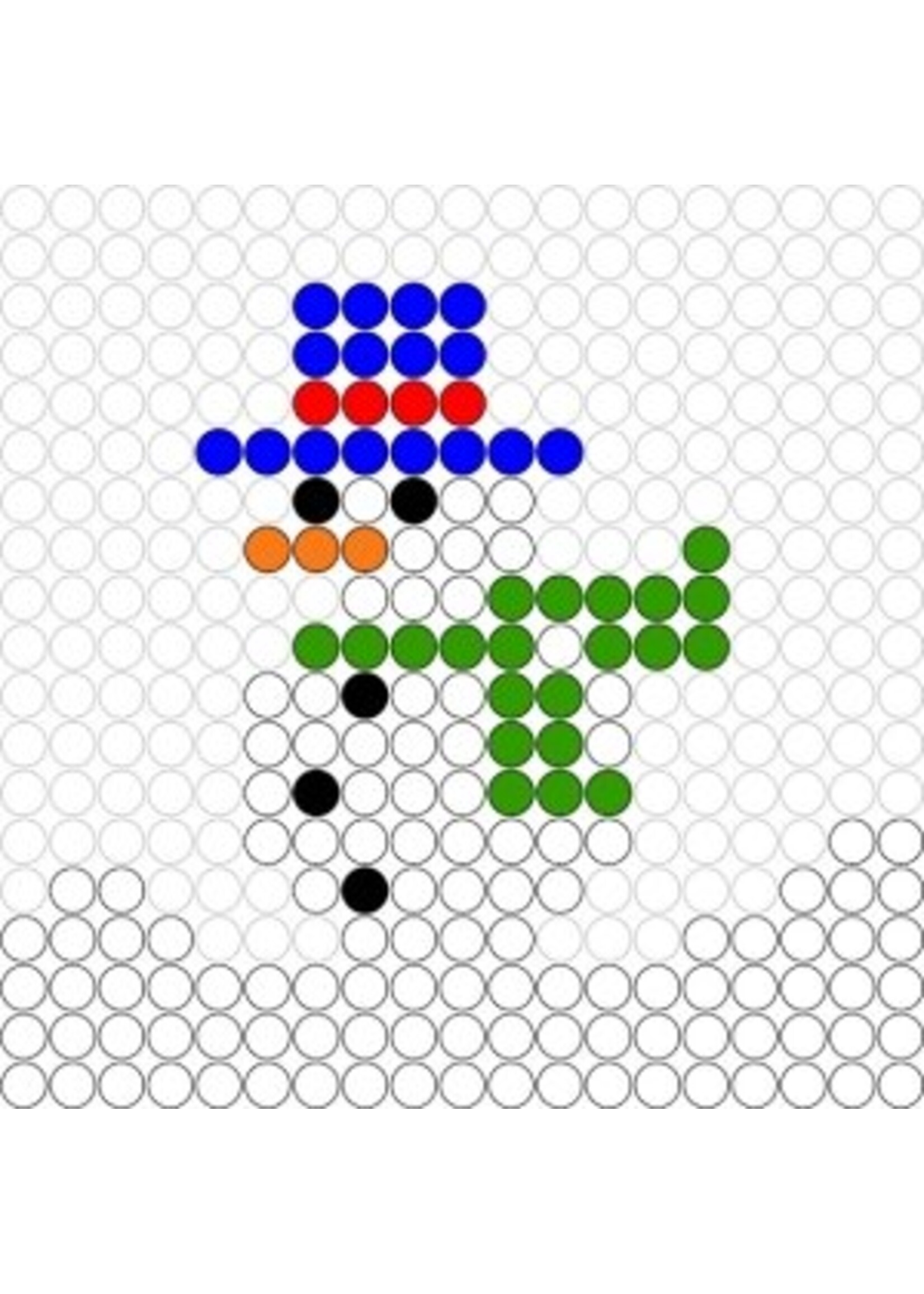 Kralenplank Sneeuwpop 2