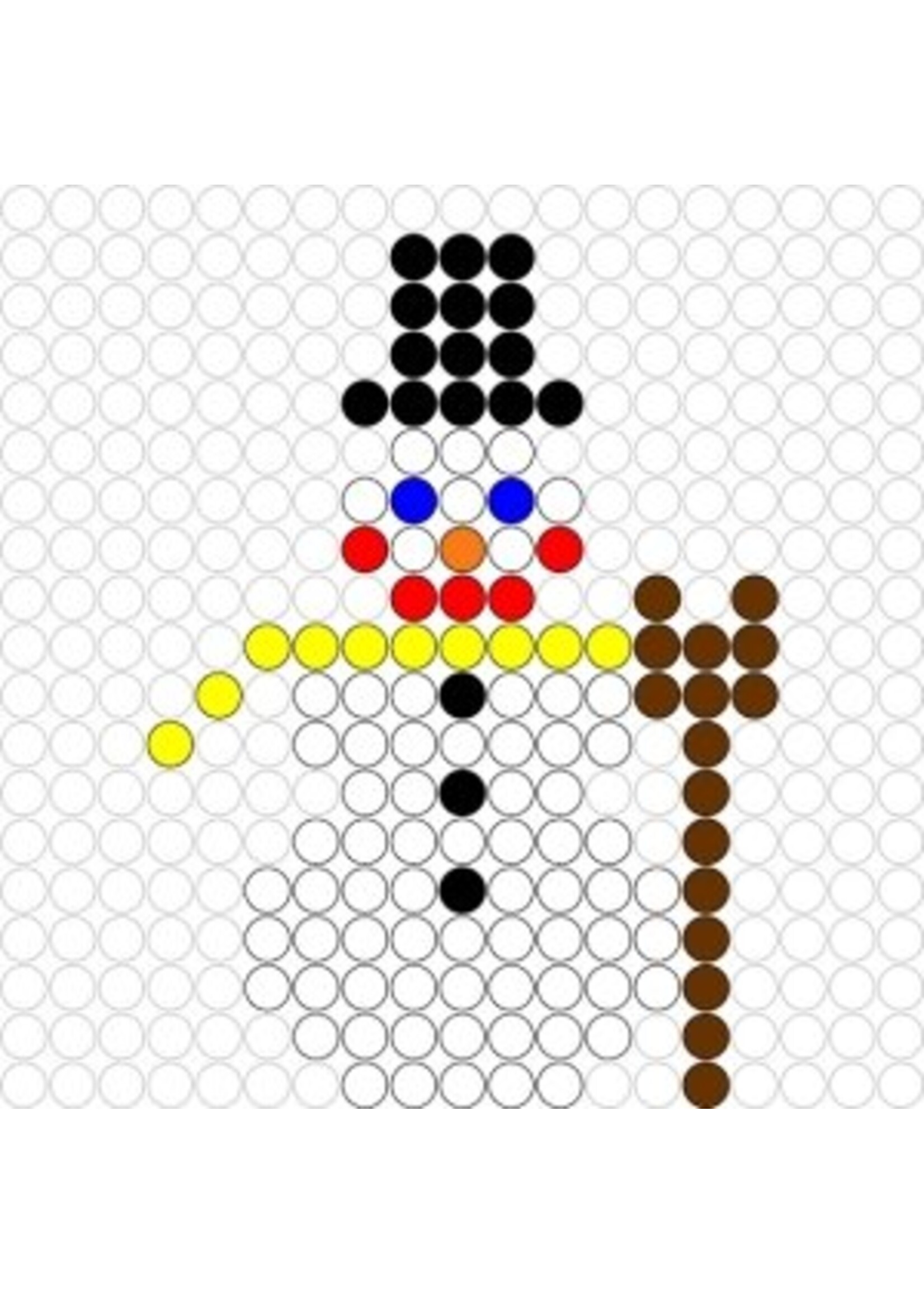 Kralenplank Sneeuwpop 1