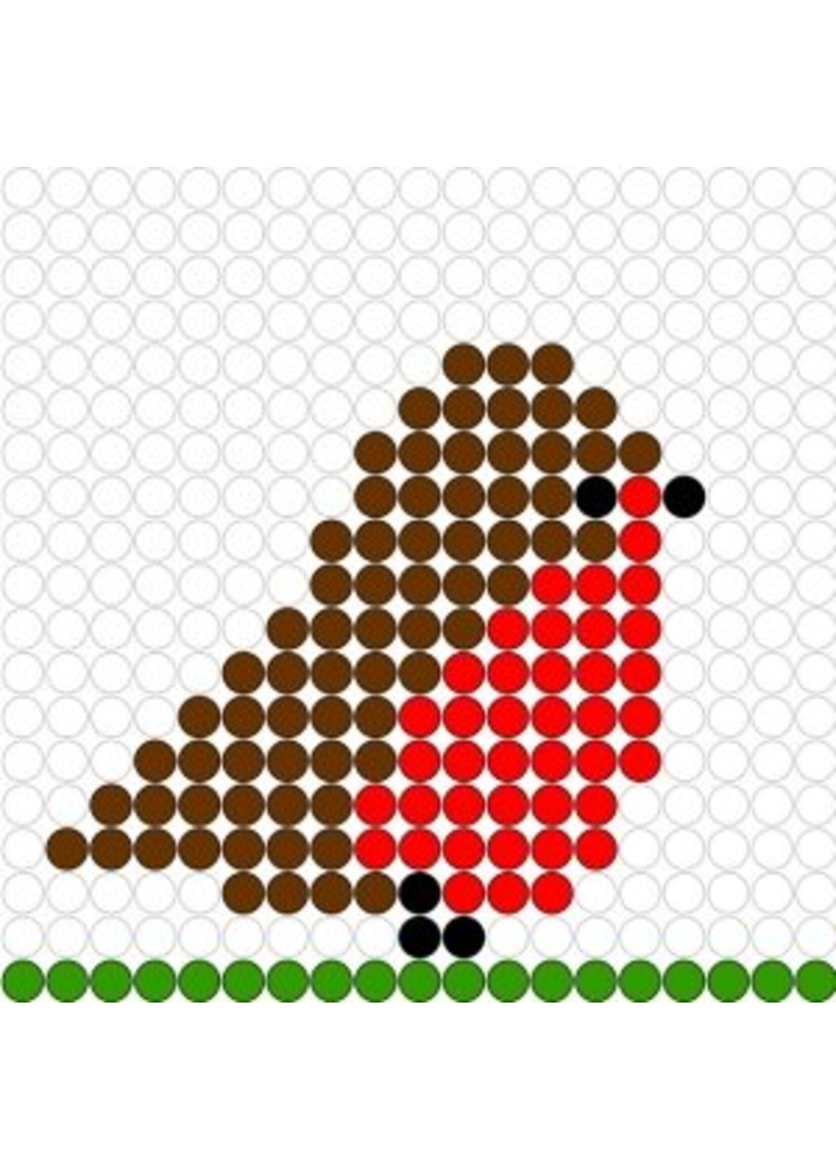 Kralenplank Roodborstje