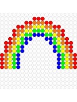 Kralenplank Regenboog