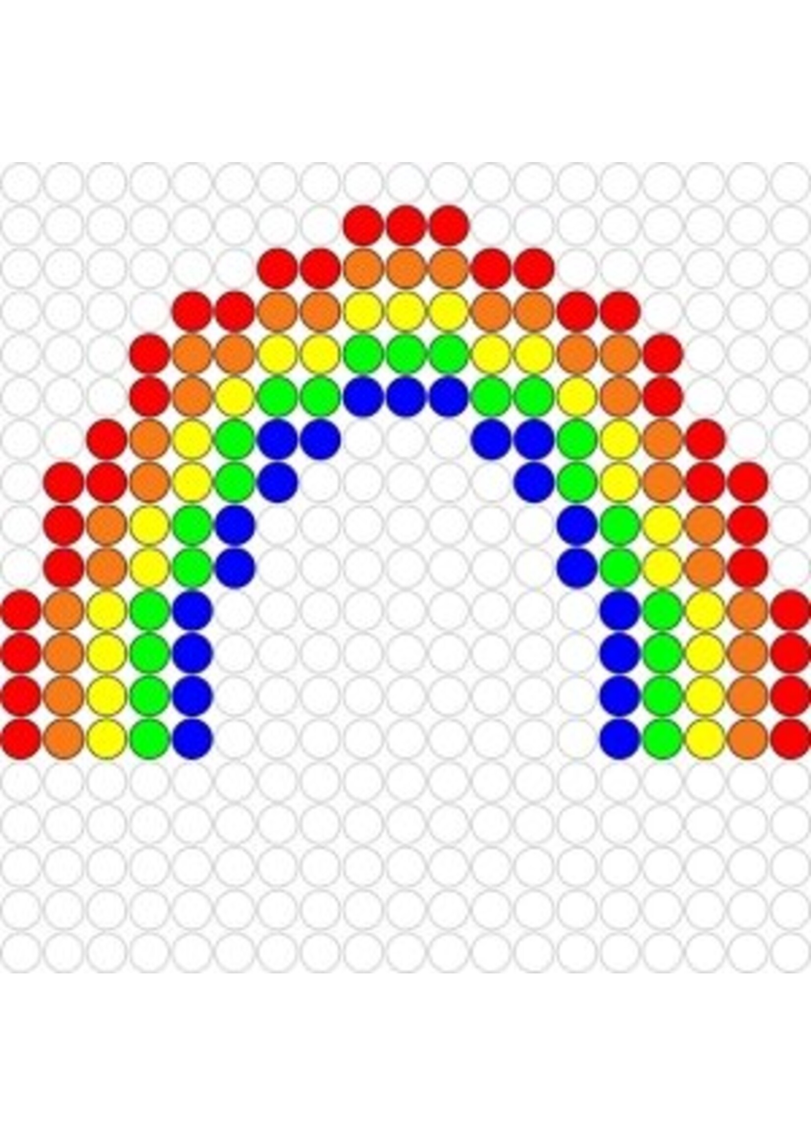 Kralenplank Regenboog
