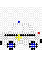 Kralenplank Politieauto