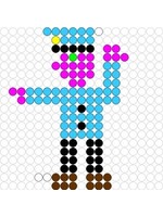 Kralenplank Politieagent