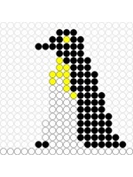 Kralenplank Pinguin 1