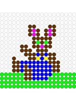 Kralenplank Paashaas 1