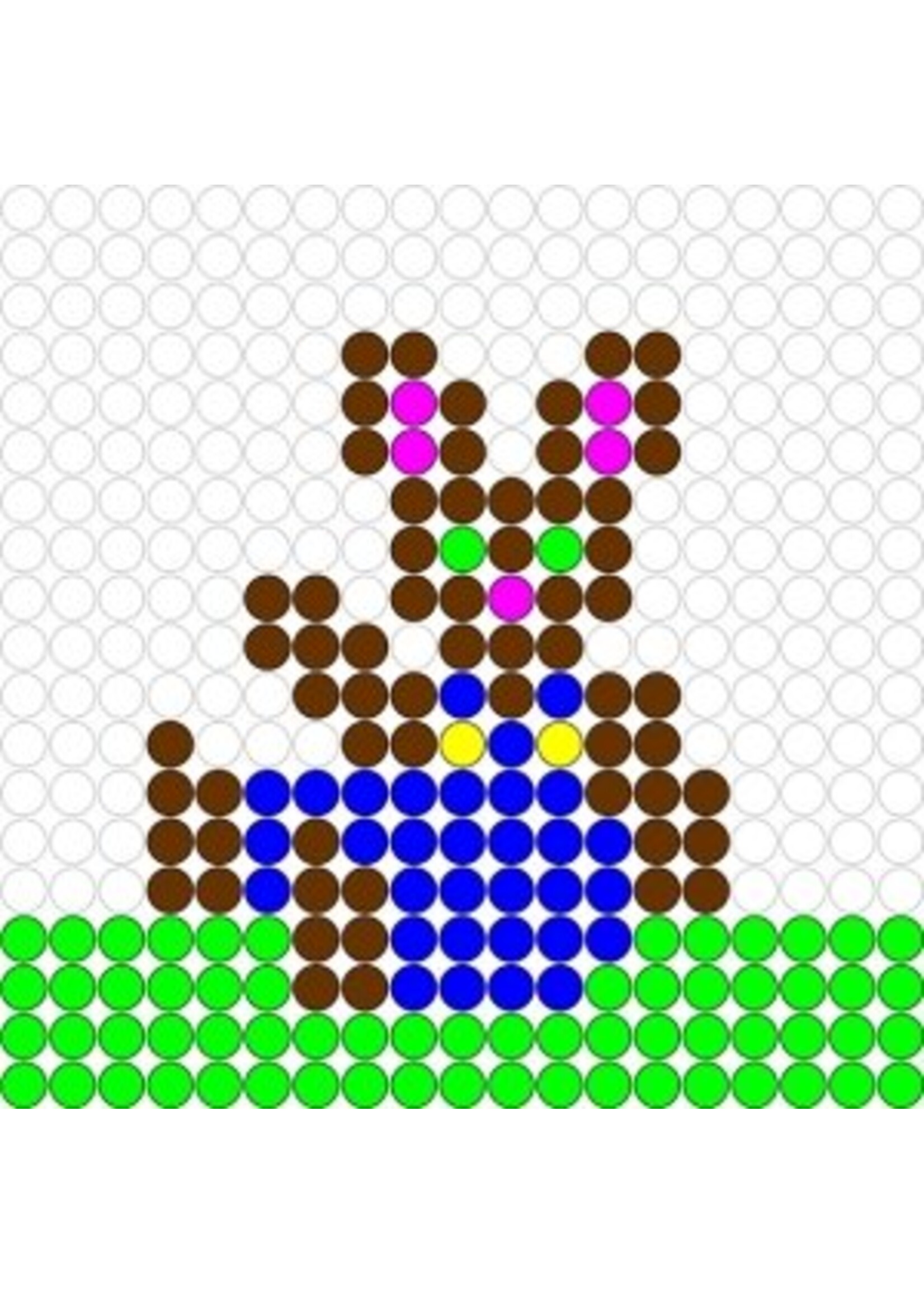 Kralenplank Paashaas 1