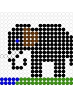 Kralenplank Olifant 1