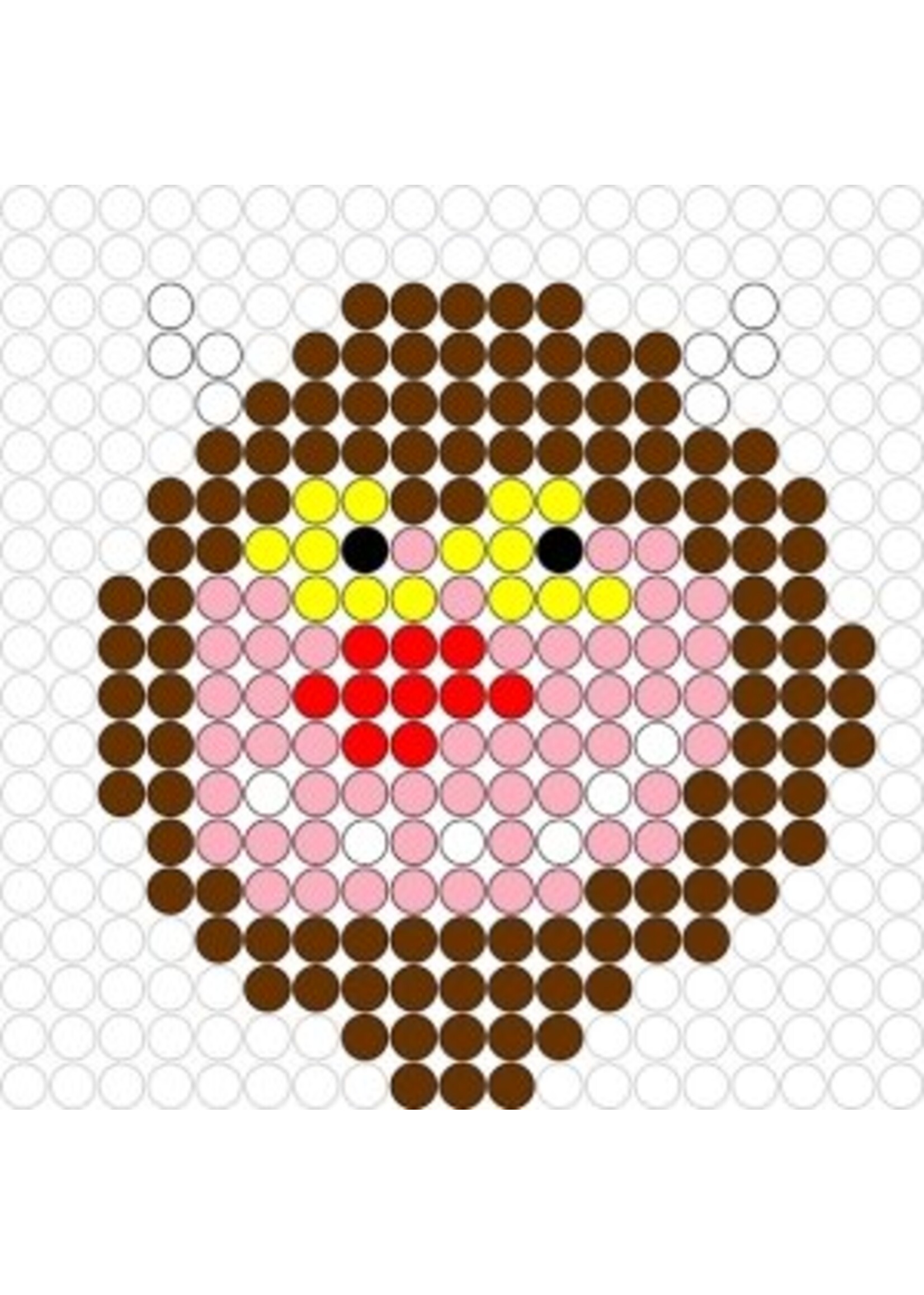 Kralenplank Monsterkop
