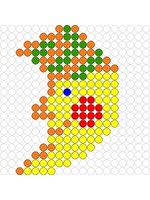 Kralenplank Maan 1