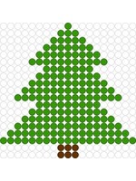 Kralenplank Kerstboom 1