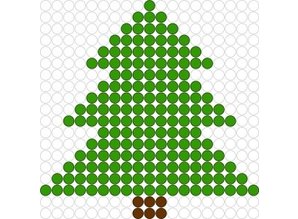 Kralenplank Kerstboom 1