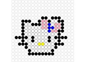 Kralenplank Hello Kitty