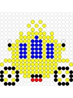 Kralenplank Gouden koets