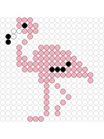 Kralenplank Flamingo