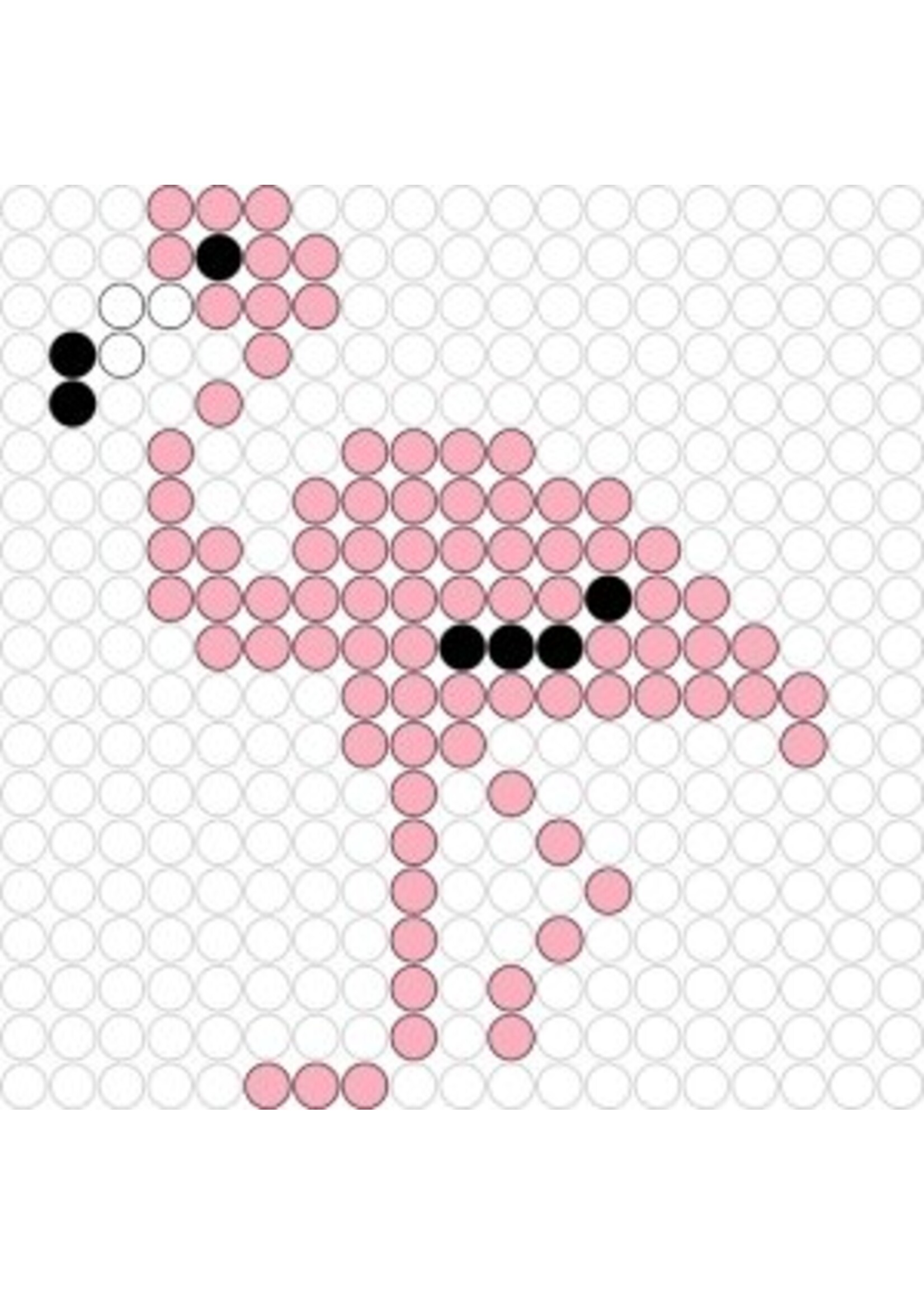 Kralenplank Flamingo