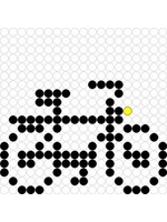 Kralenplank Fiets