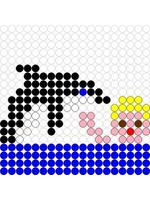 Kralenplank Dolfijn 1