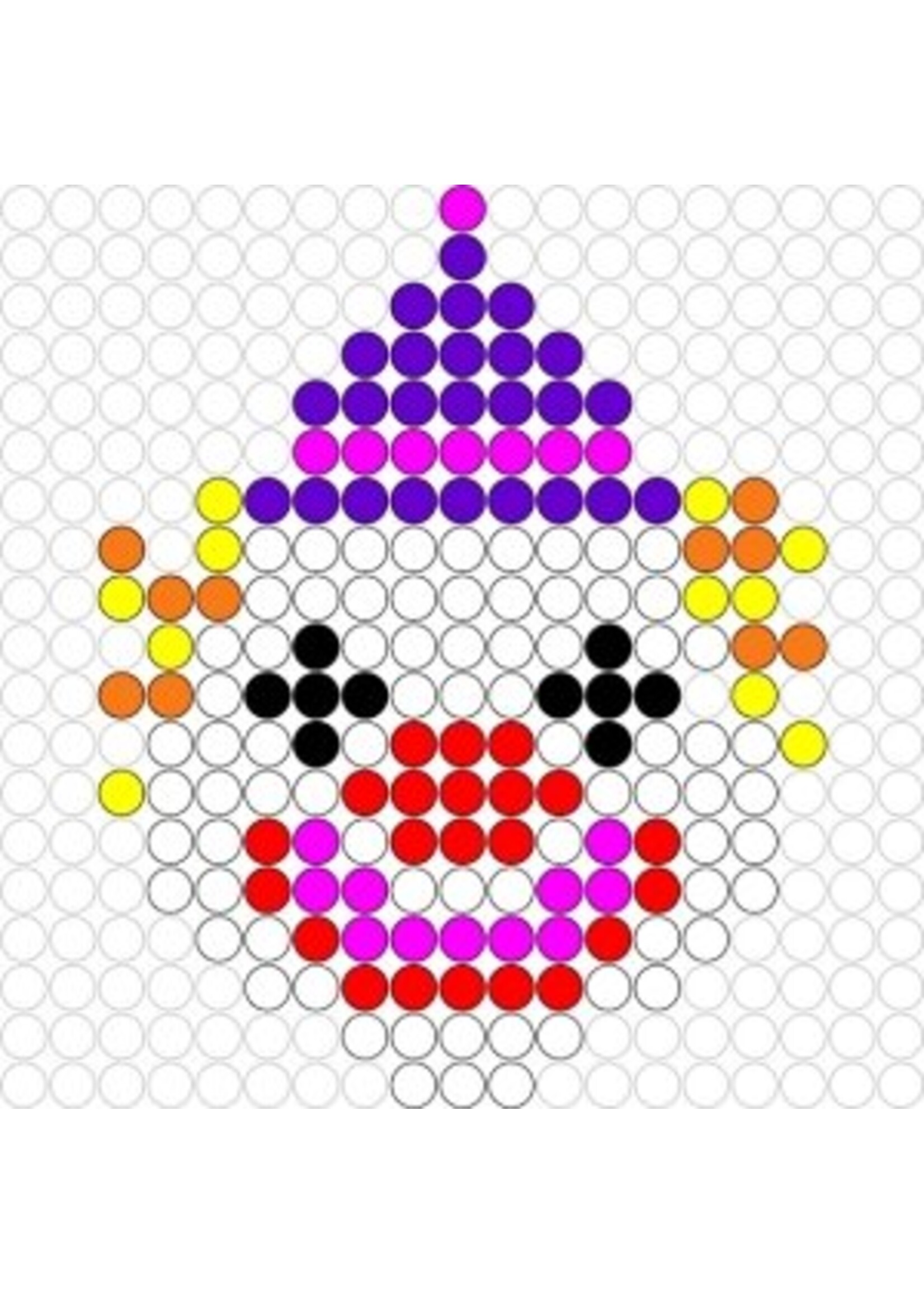 Kralenplank Clown