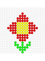 Kralenplank Bloem