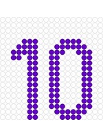 Kralenplank Cijfer 10