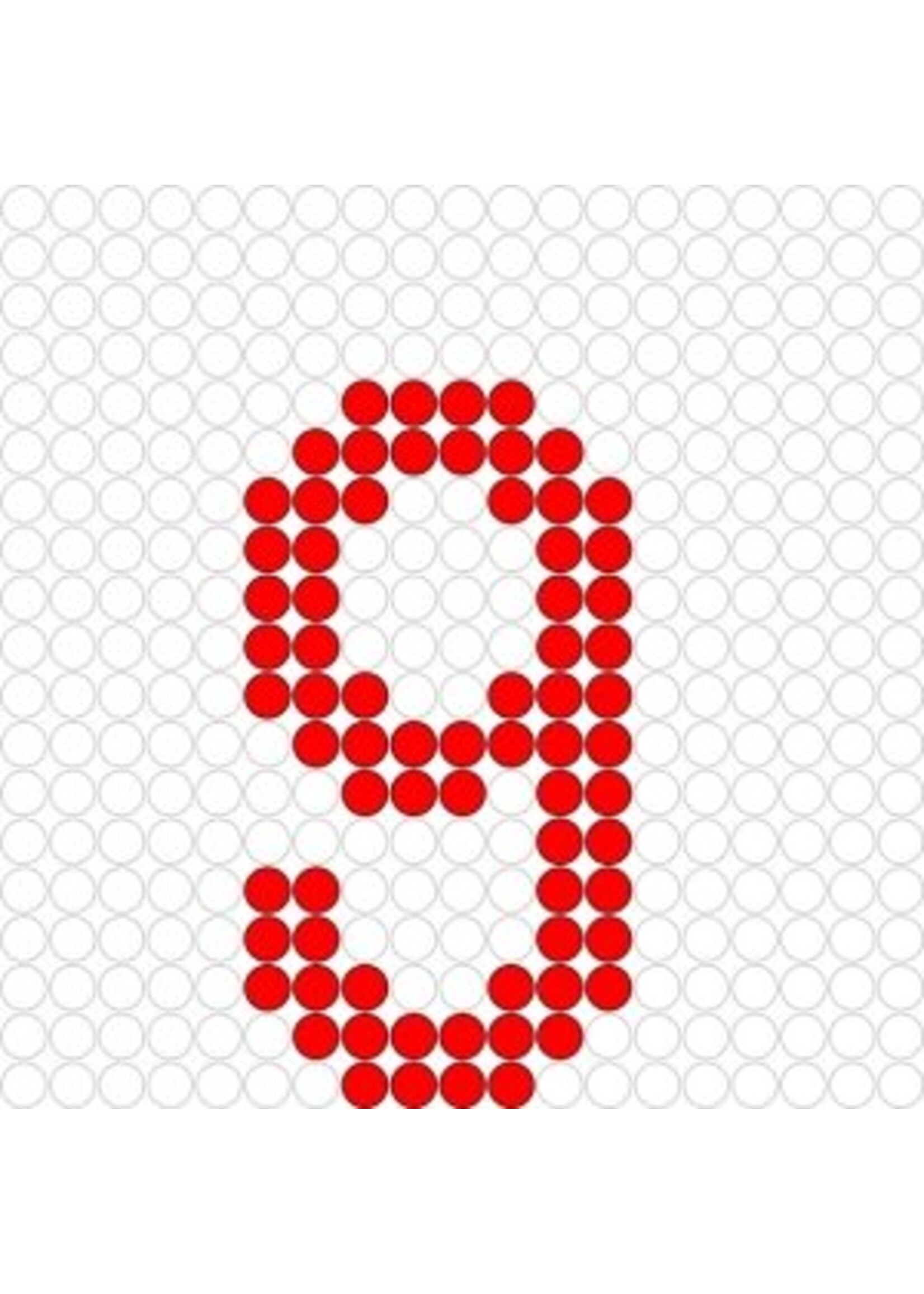 Kralenplank Cijfer 9