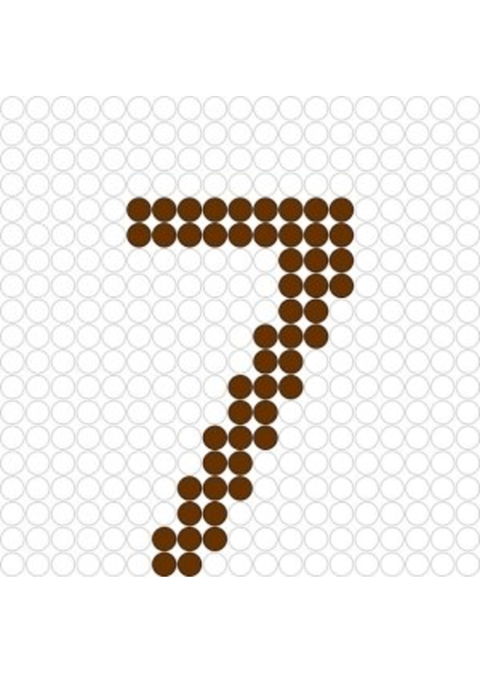 Kralenplank Cijfer 7