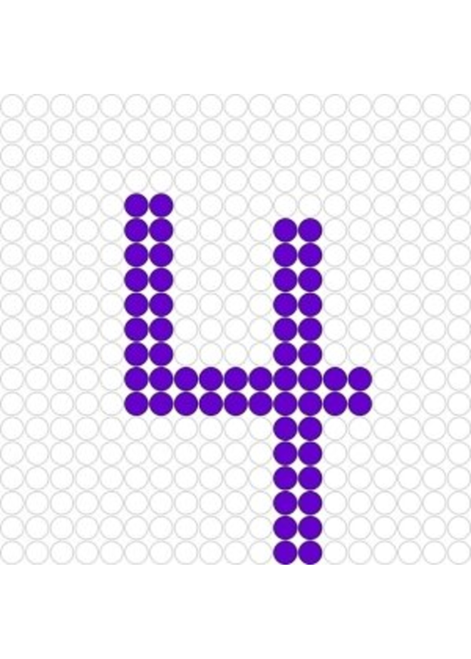 Kralenplank Cijfer 4
