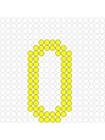 Kralenplank Cijfer 0