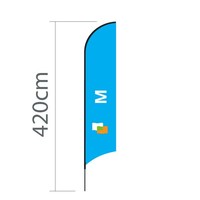 Beachvlag Concave M - 70x330cm