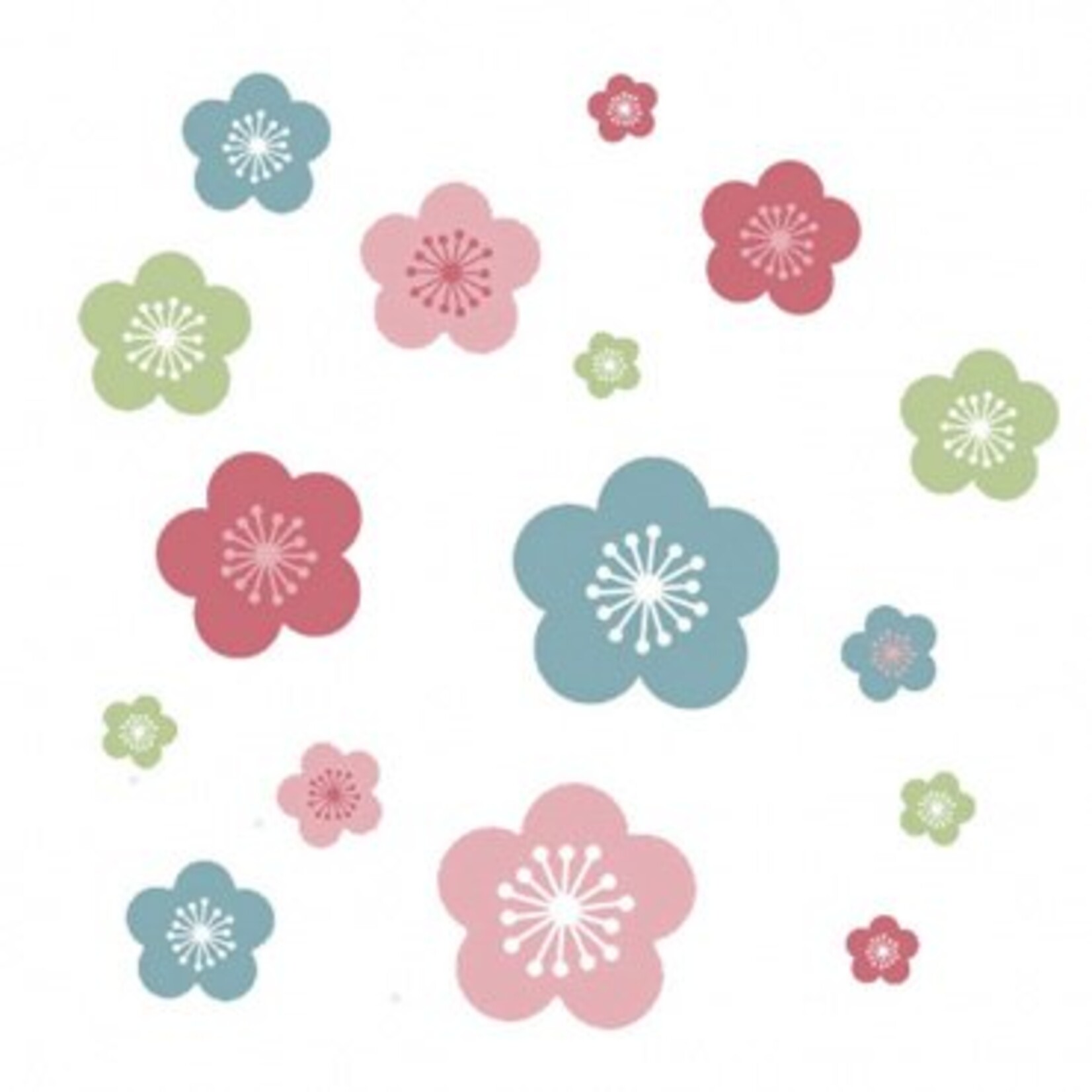 Speckled House Muurstickers Lentebloemen