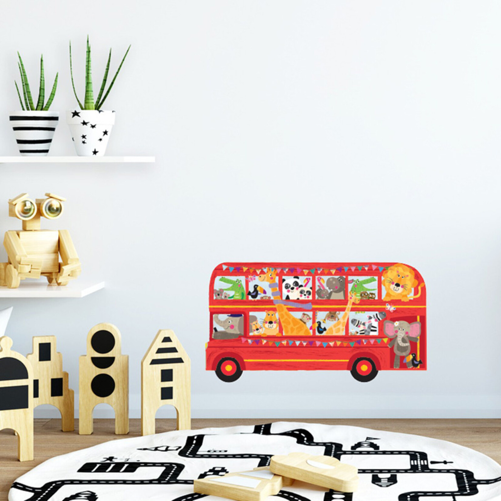 Decowall Muursticker Dierenbus