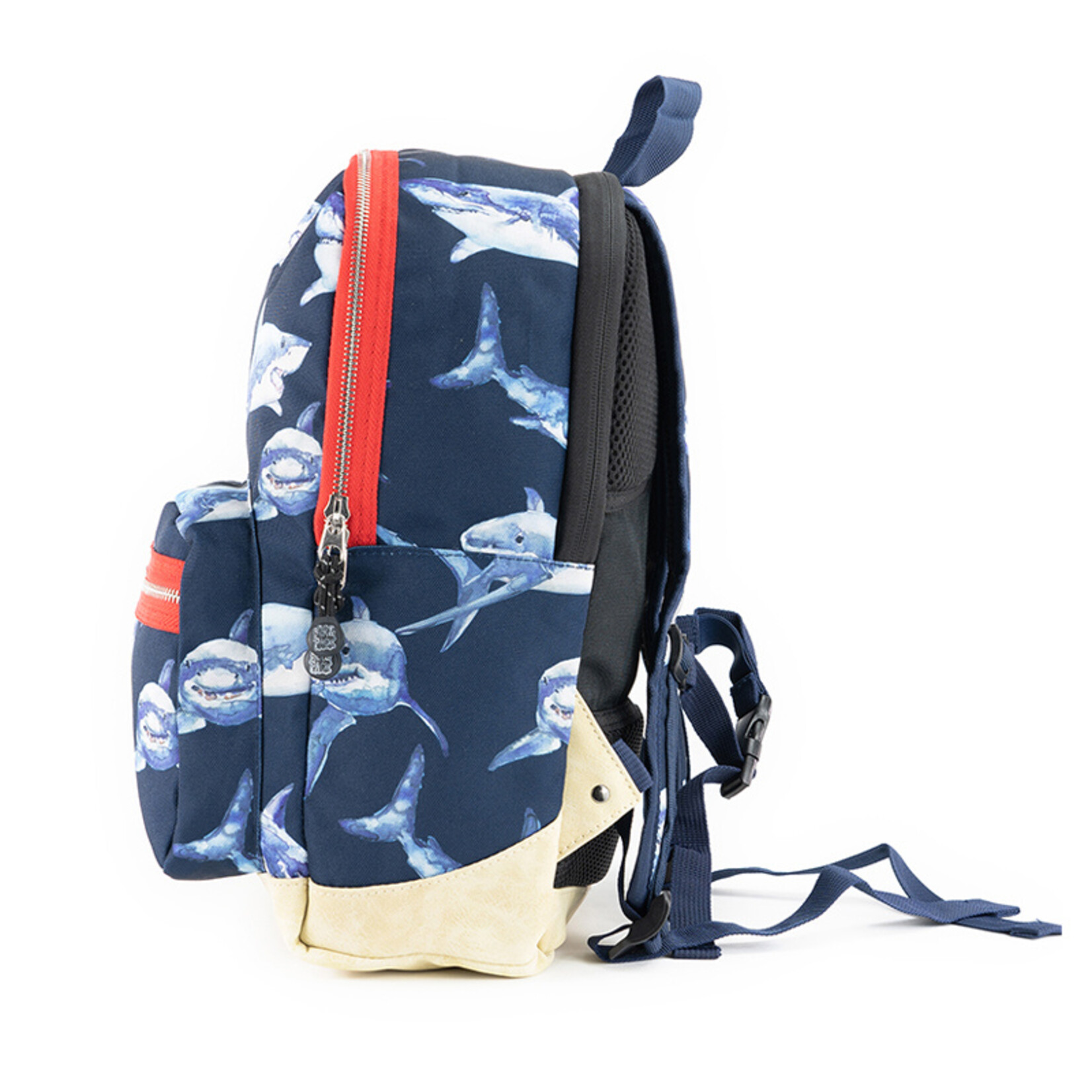 Pick Pack Kinderrugzak Haaien navy M Hippebeestjes.nl