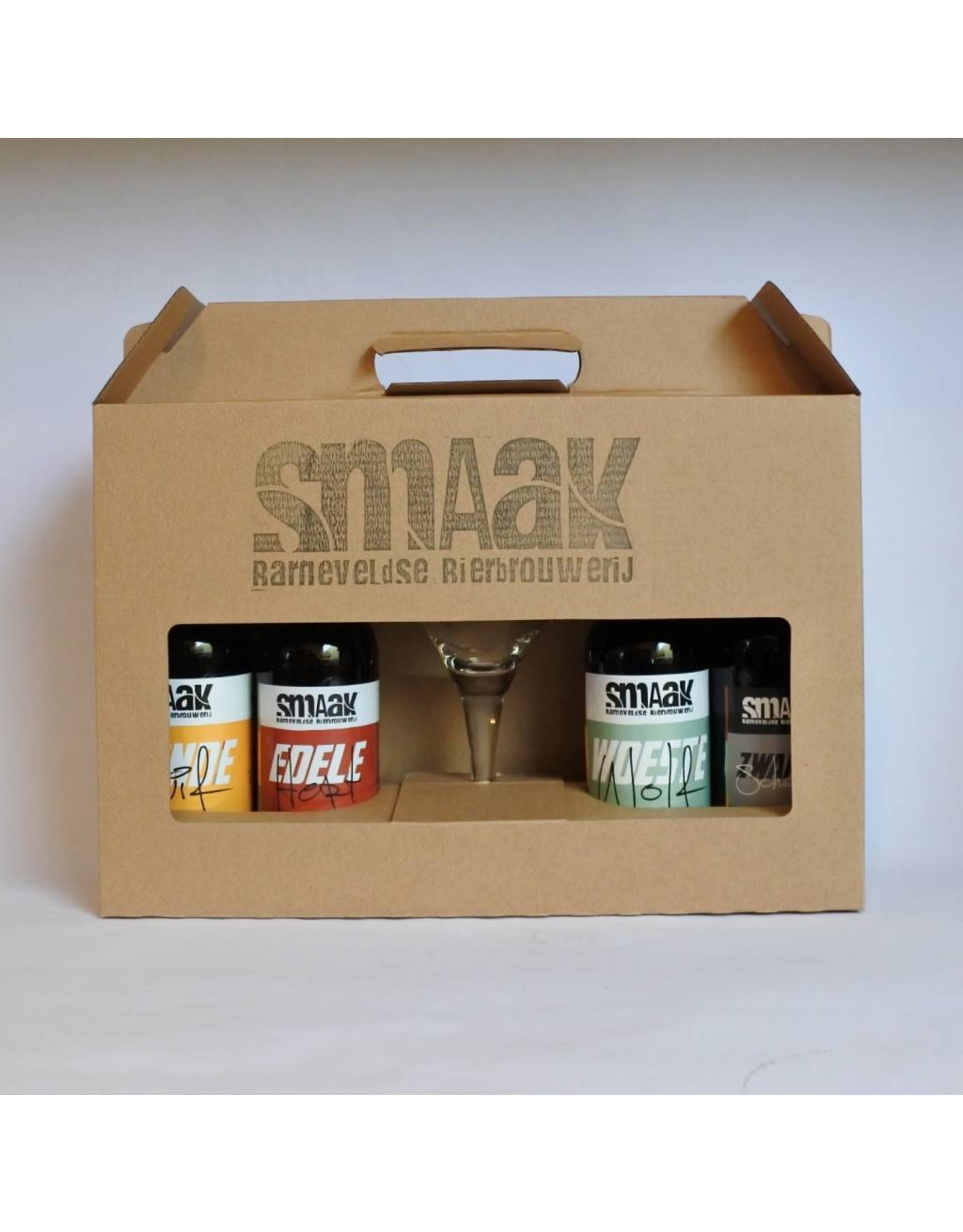 Cadeauset Smaak (glas en 4 flesjes)