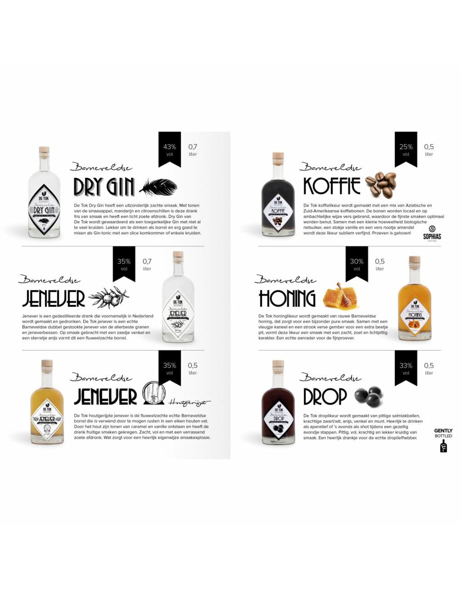 Distilleerderij De Tok, Barneveld Distilleerderij De Tok Honing (honinglikeur) 50cl.