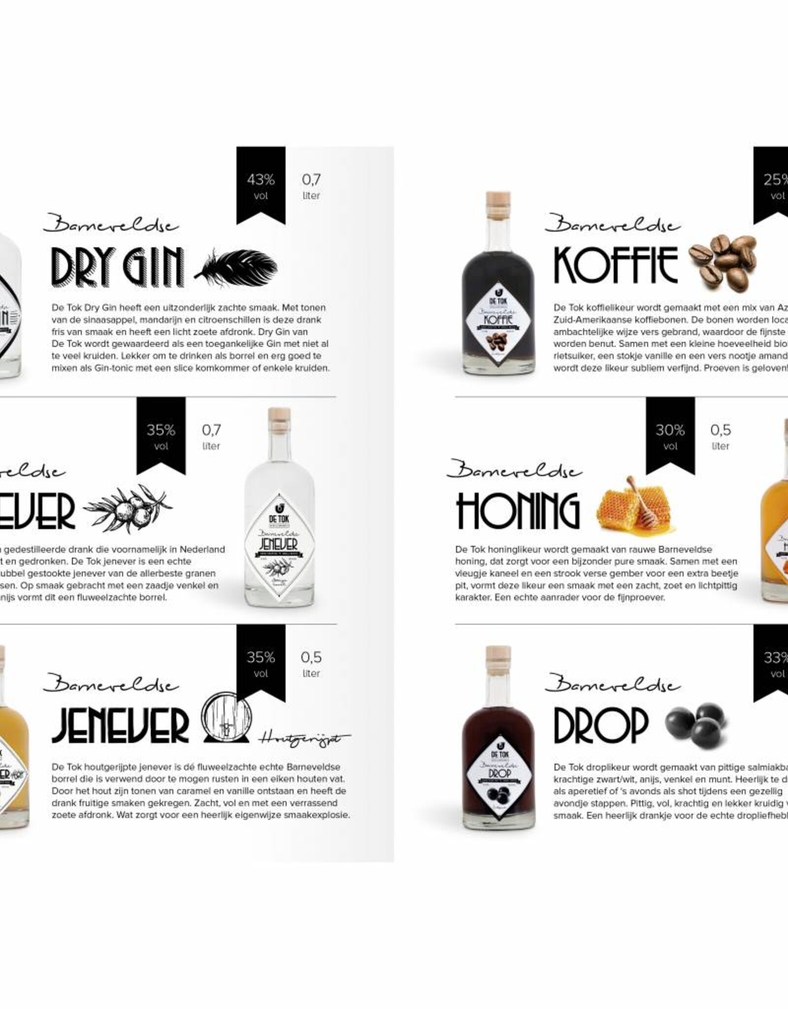 Distilleerderij De Tok, Barneveld Distilleerderij De Tok Houtgerijpte Jenever 50cl.
