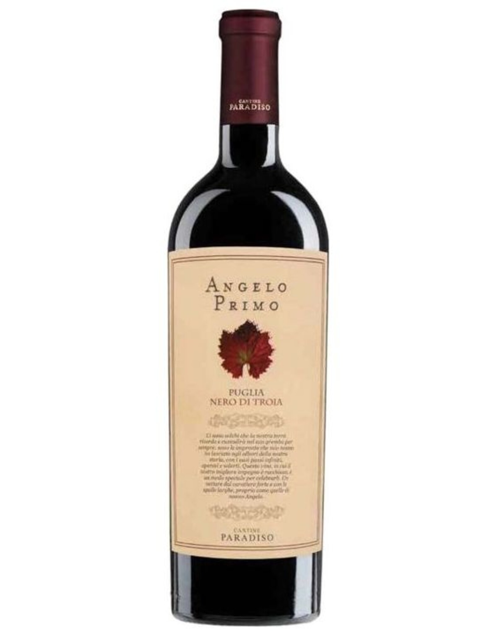 Cantine Paradiso Angelo Primo Nero di Troia 2022, I.G.P. Puglia