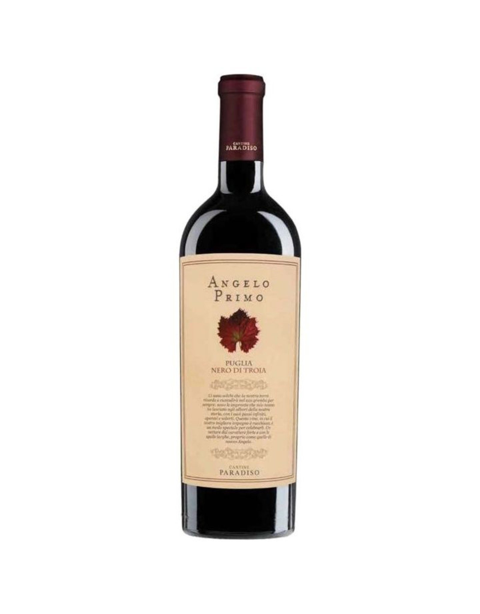 Cantine Paradiso Angelo Primo Nero di Troia 2022, I.G.P. Puglia