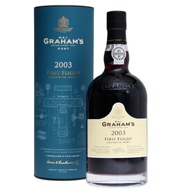 Graham's First Flight Colheita Port 2003 (bottled 2019) in luxe tube